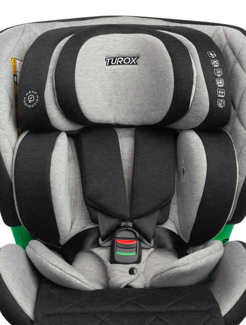Scaun Auto Turox i-Size IsoFix 0-36kg Gri Caretero