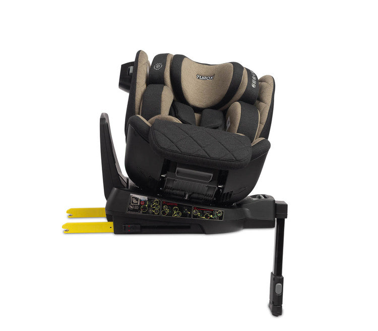Scaun Auto Turox i-Size IsoFix 0-36kg Kaki Caretero