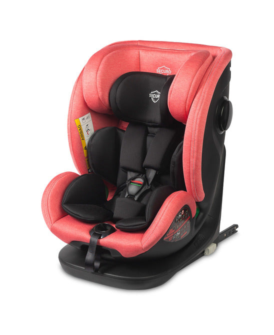 Scaun auto Securo i-Size IsoFix 0-36kg Dirty Pink Caretero