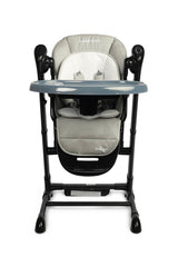 Highchair + Swing Lounger Indigo Black Grey Caretero