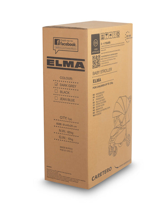 Elma Stroller Dark Gray Caretero