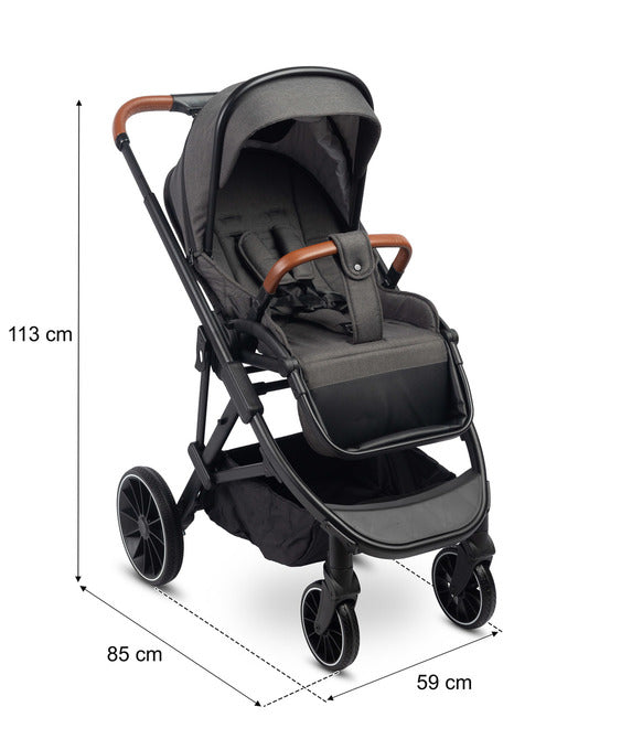 Количка Ratio Тъмно Сива Caretero