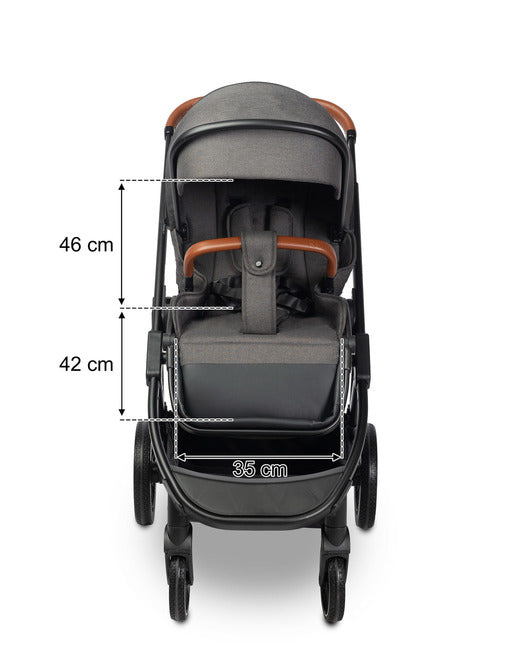 Количка Ratio Тъмно Сива Caretero
