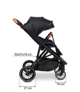 Количка Ratio Черна Caretero
