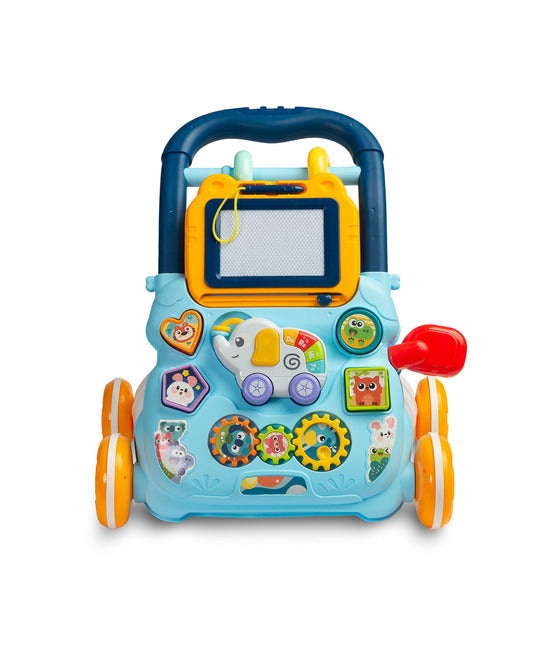 Educational Walker Zoo Pusher Blue Caretero Toyz