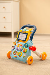 Educational Walker Zoo Pusher Blue Caretero Toyz