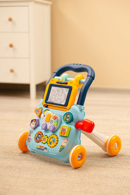 Educational Walker Zoo Pusher Blue Caretero Toyz