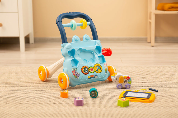 Educational Walker Zoo Pusher Blue Caretero Toyz