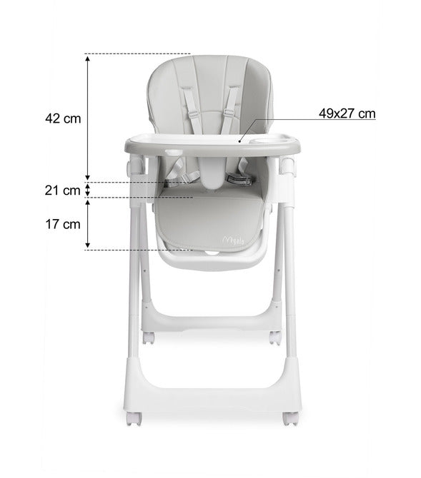 Столче За Хранене Megalo Light Grey Caretero