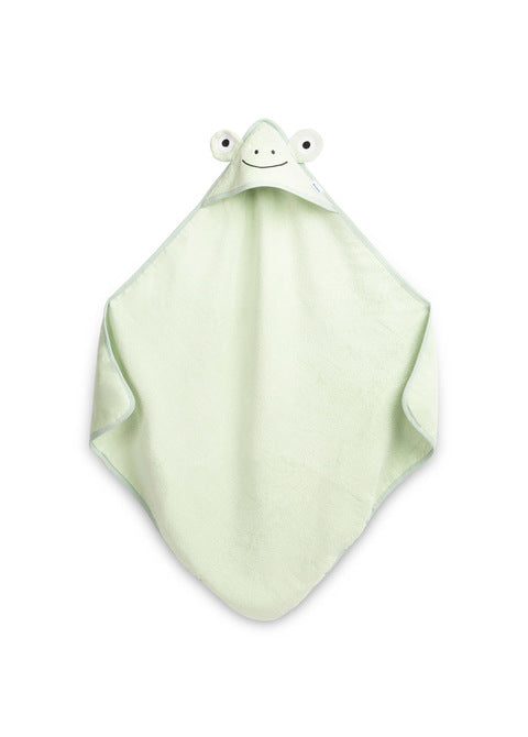 Frog Bath Towel 90x90cm Green 100% Cotton