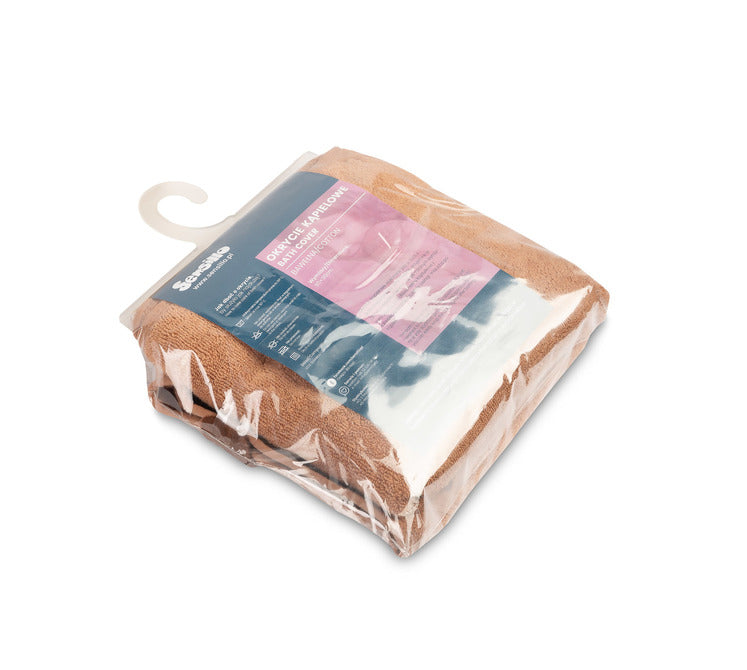 Dog Bath Towel 90x90cm Brown 100% Cotton