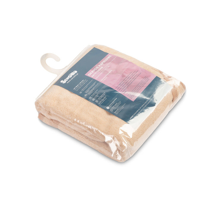 Panda Bath Towel 90x90cm Beige 100% Cotton
