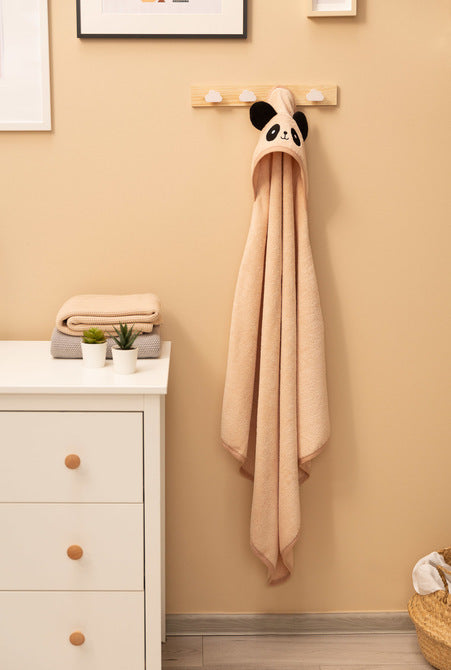 Prosop de baie Panda 90x90cm Bej 100% Bumbac