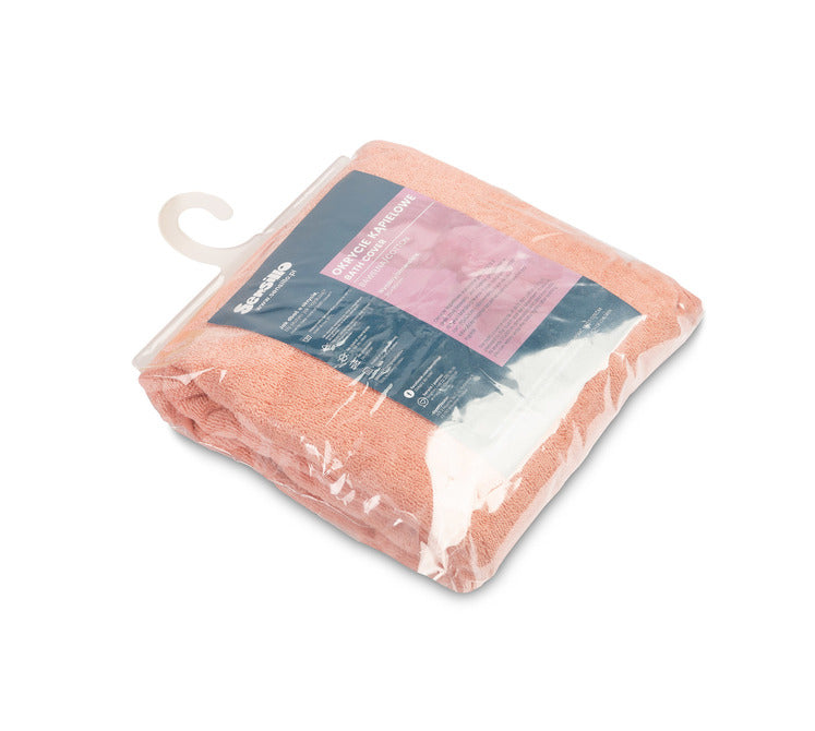 Rabbit Bath Towel 90x90cm Pink 100% Cotton