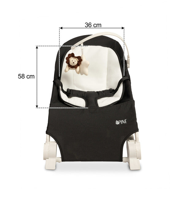 Шезлонг Bouncer Pine Black Caretero