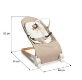 Шезлонг Bouncer Pine Brown Caretero