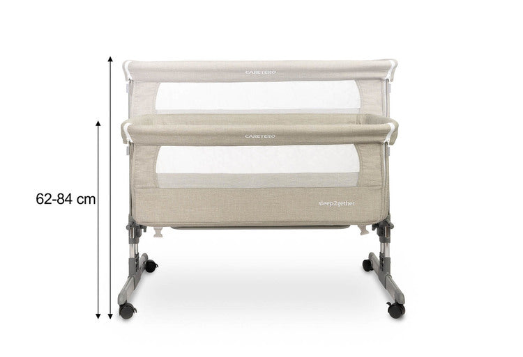 Lângă Mine Sleep2Gether Grey Caretero Cot
