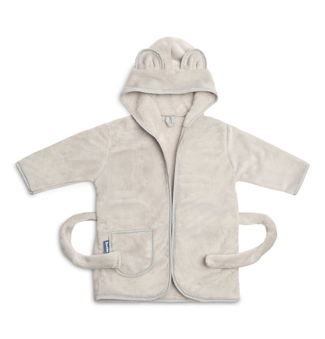 Elegant Children's Bathrobe 1-2 Years Teddy Bear Gray