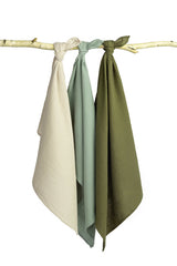 Муселинови Пелени Uniform Green 3 Броя 60X80См Sensillo