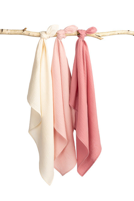 Muslin Diapers Uniform Pink 3 Pieces 60x80cm