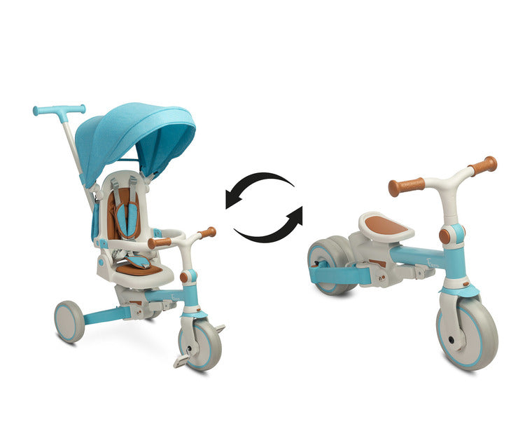 Tricicletă Și Bicicletă Balanstră 2 în 1 Faro Blue Caretero Toyz