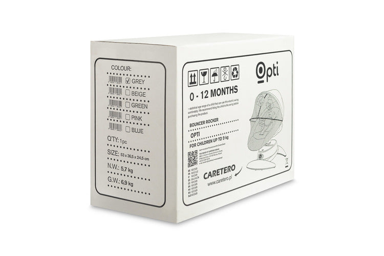 Електрически шезлонг Opti Grey Caretero
