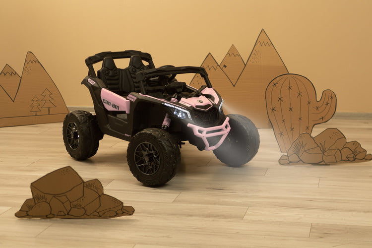 Jeep Maverick alimentat cu baterie roz deschis Caretero Toyz Atv/ Buggy