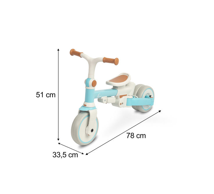 Триколка и баланиращо колело 2в1 Faro Green Caretero Toyz