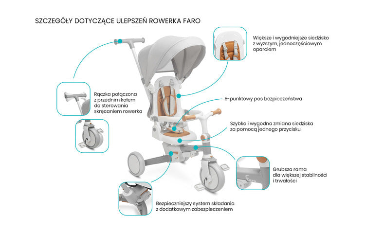 Триколка и баланиращо колело 2в1 Faro Green Caretero Toyz
