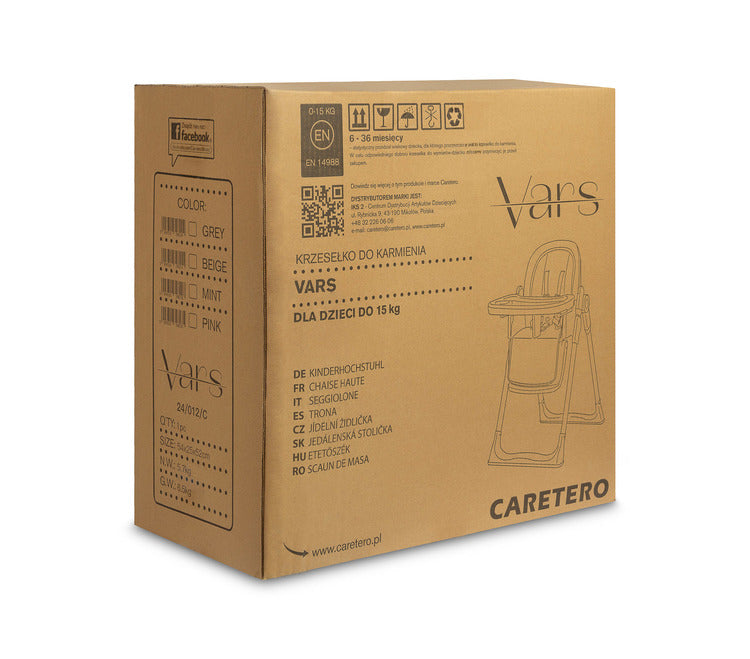 Highchair Vars Grey Caretero