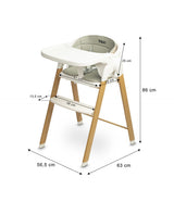 Столче За Хранене Triplo 3в1 Grey Caretero