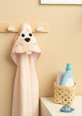 Water Friends Rabbit Bath Towel Pink