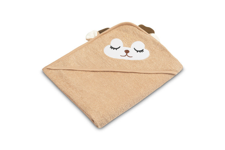 Baby Towel With Hood 100X100 Cm Deer Beige Sensillo
