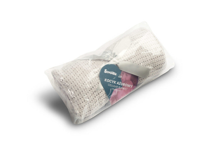 Blanket 100% Cotton Moli Light Gray Sensillo