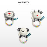 Rattle Black and White Teddy Bear Sensillo