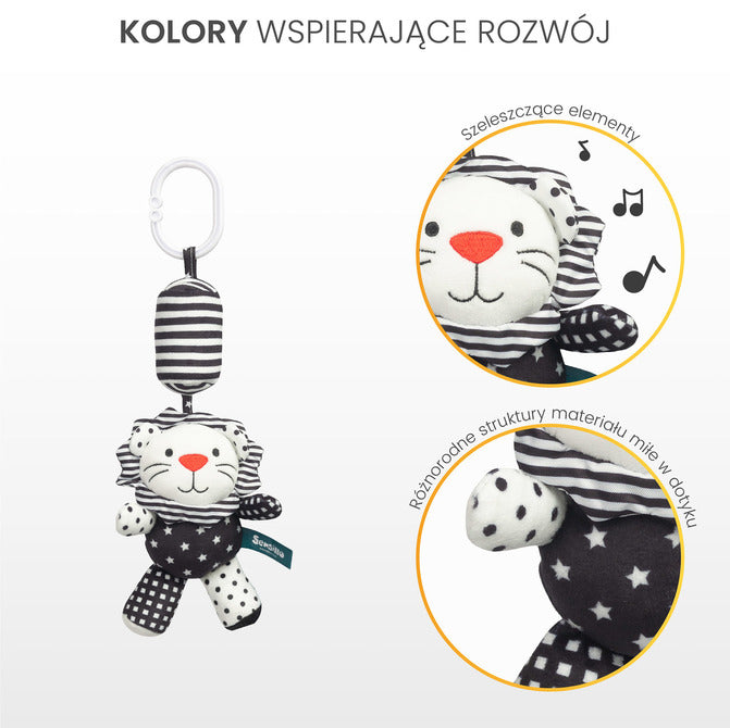 Играчка За Количка Черно-Бяла Кравичка Sensillo Sensillo
