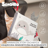 Мека Книжка Черно-Бяла Делфинче Sensillo