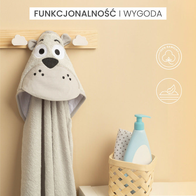 Water Friends Rabbit Bath Towel Pink