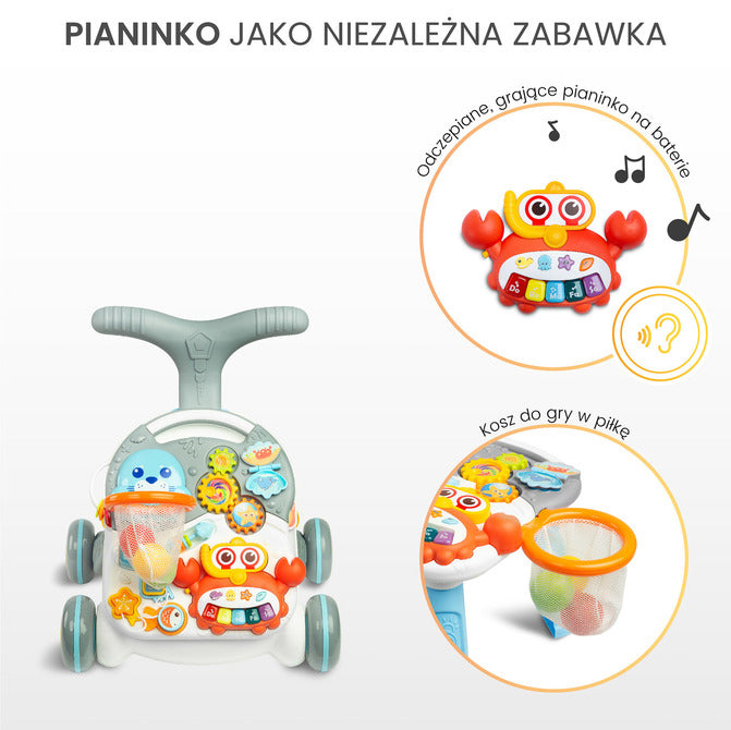 2in1 Baby Walker Spark Pink Caretero Toyz