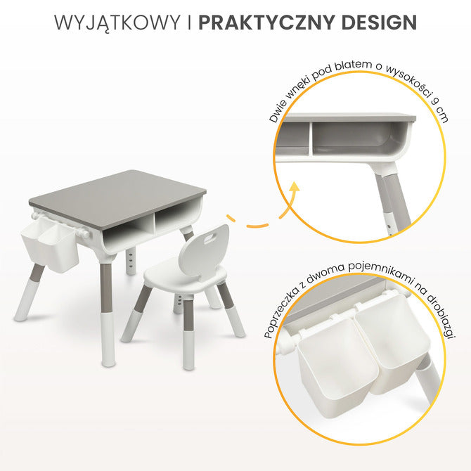 Children's Table Lara Grey Caretero Toyz