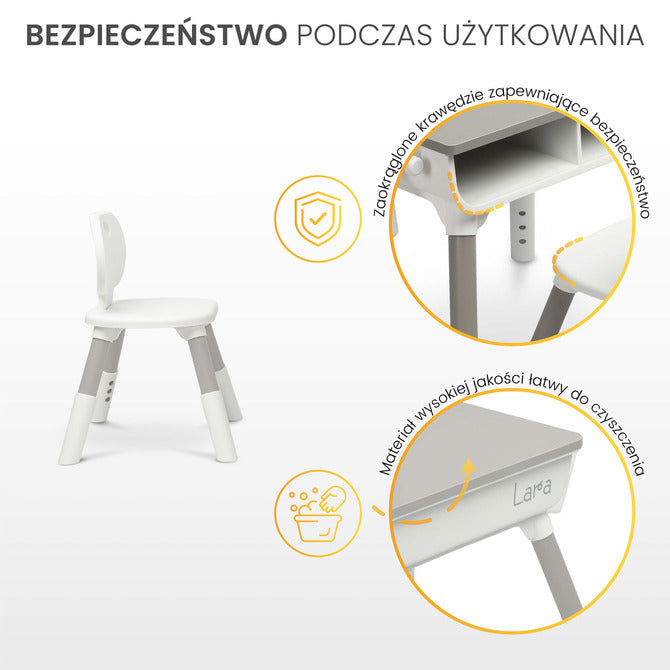 Children's Table Lara Grey Caretero Toyz