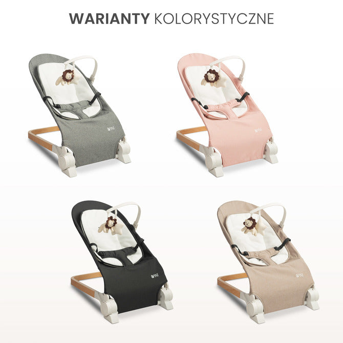 Шезлонг Bouncer Pine Grey Caretero