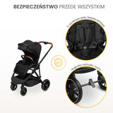 Количка Ratio Черна Caretero