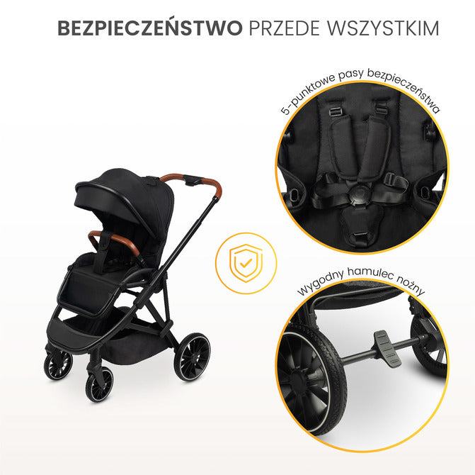 Количка Ratio Черна Caretero