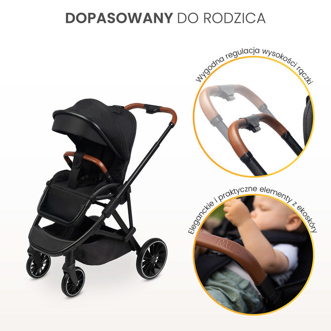 Количка Ratio Черна Caretero