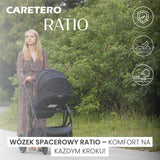Количка Ratio Тъмно Сива Caretero