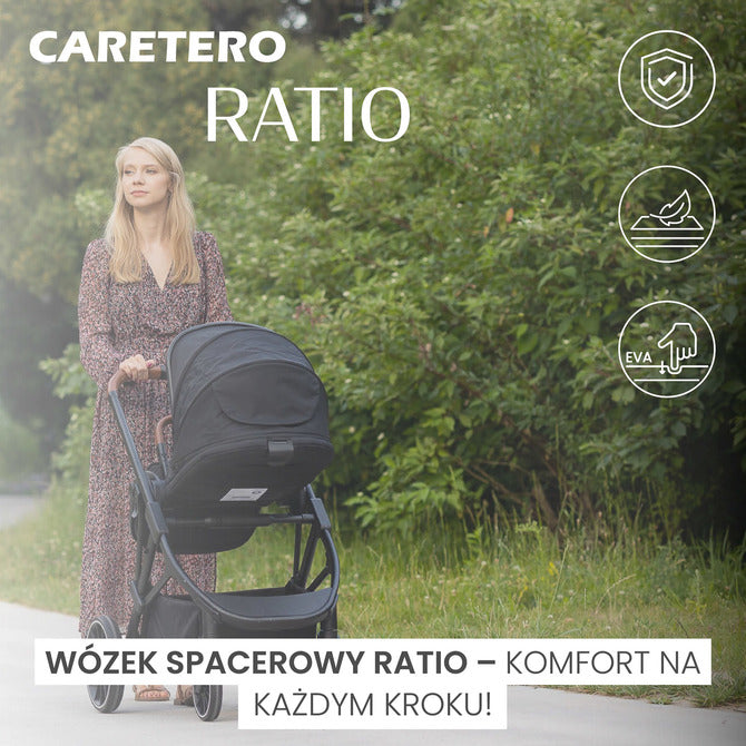 Количка Ratio Тъмно Сива Caretero
