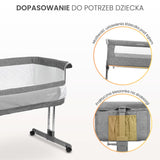 Lângă Mine Sleep2Gether Grey Caretero Cot