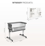 Lângă Mine Sleep2Gether Grey Caretero Cot