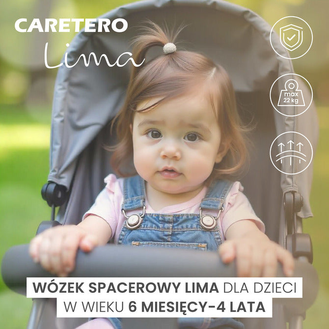 Carucior pentru copii Lima Black Caretero